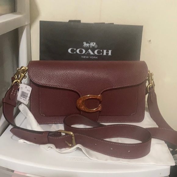 Coach Handbags - Coach Tabby leather shoulder bag 26 Wine